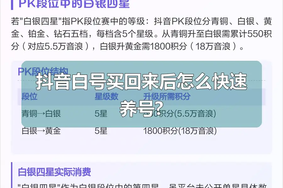 抖音白号买回来后怎么快速养号?