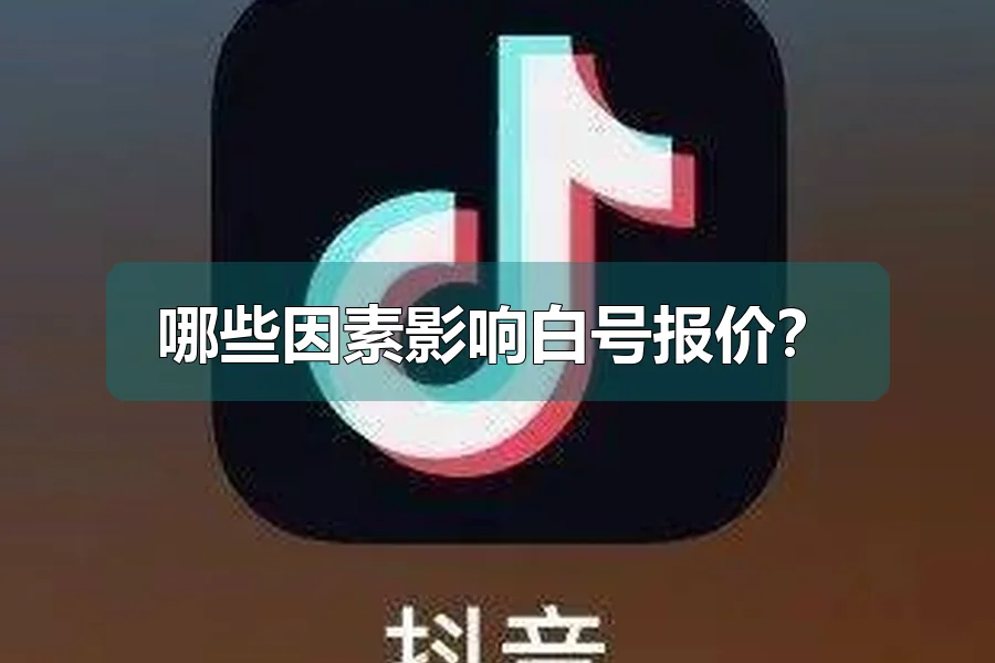 哪些因素影响白号报价？
